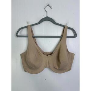 HSIA Bra Womens 40DD Solid Smooth Underwired Beige Soft T Shirt Minimizer AR8